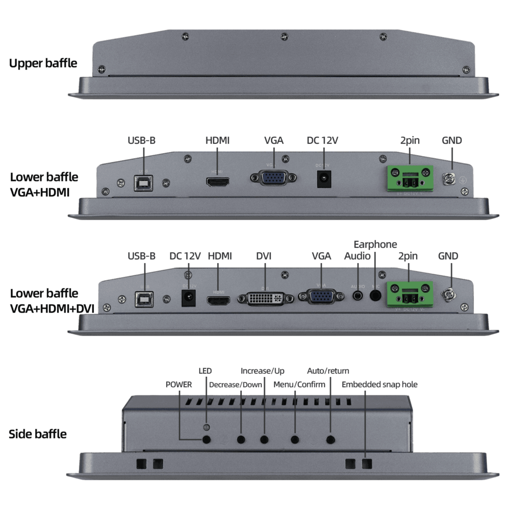 10.4寸嵌入式工业显示器 SCD-A104SG - 图片 9