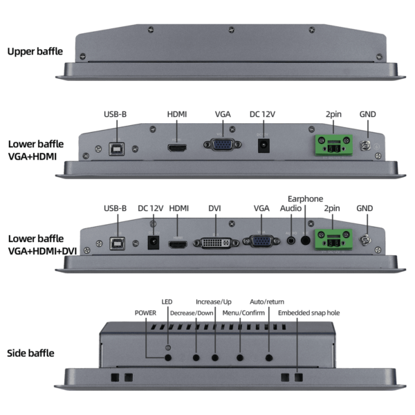 10.4寸电阻触摸屏工业显示器 SCD-A104SZ - 图片 8