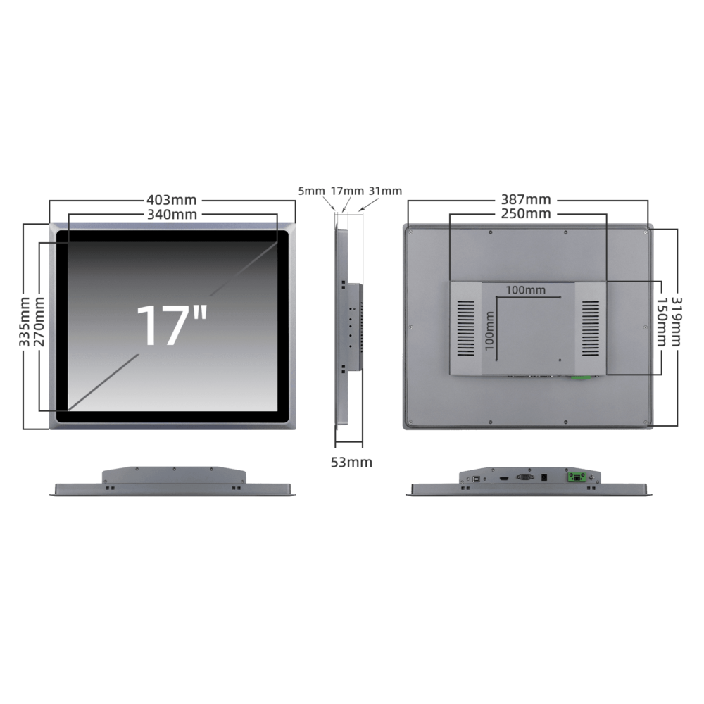 17寸电容触摸屏工业显示器 SCD-A170SR - 图片 5