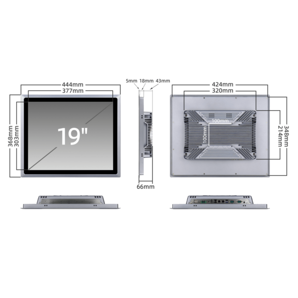 19寸酷睿i3 i5 i7工业平板电脑一体机 SCP-K190SR - 图片 7